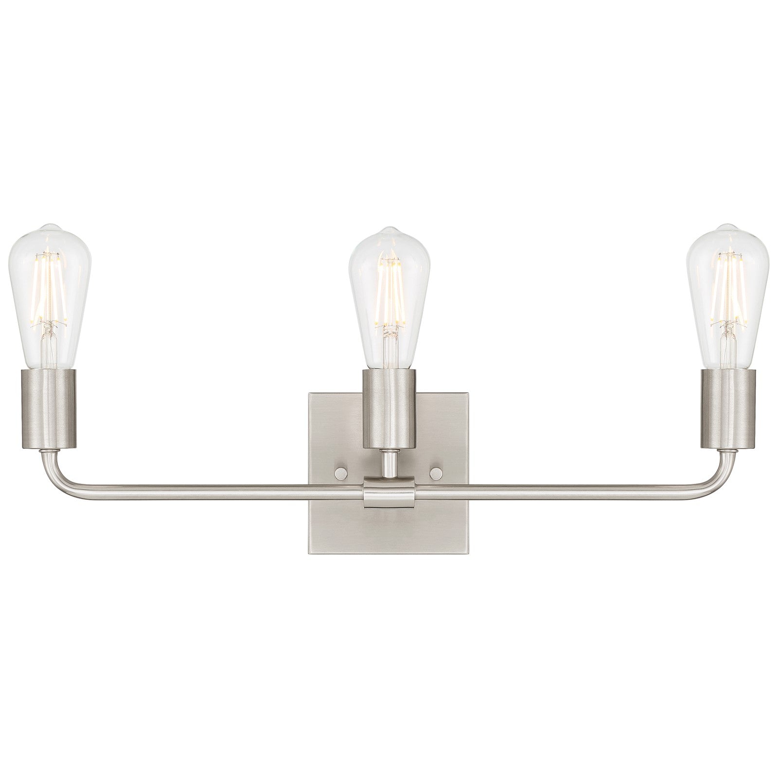 Access Lighting Virgin 3 Light Vanity, Brushed Steel
