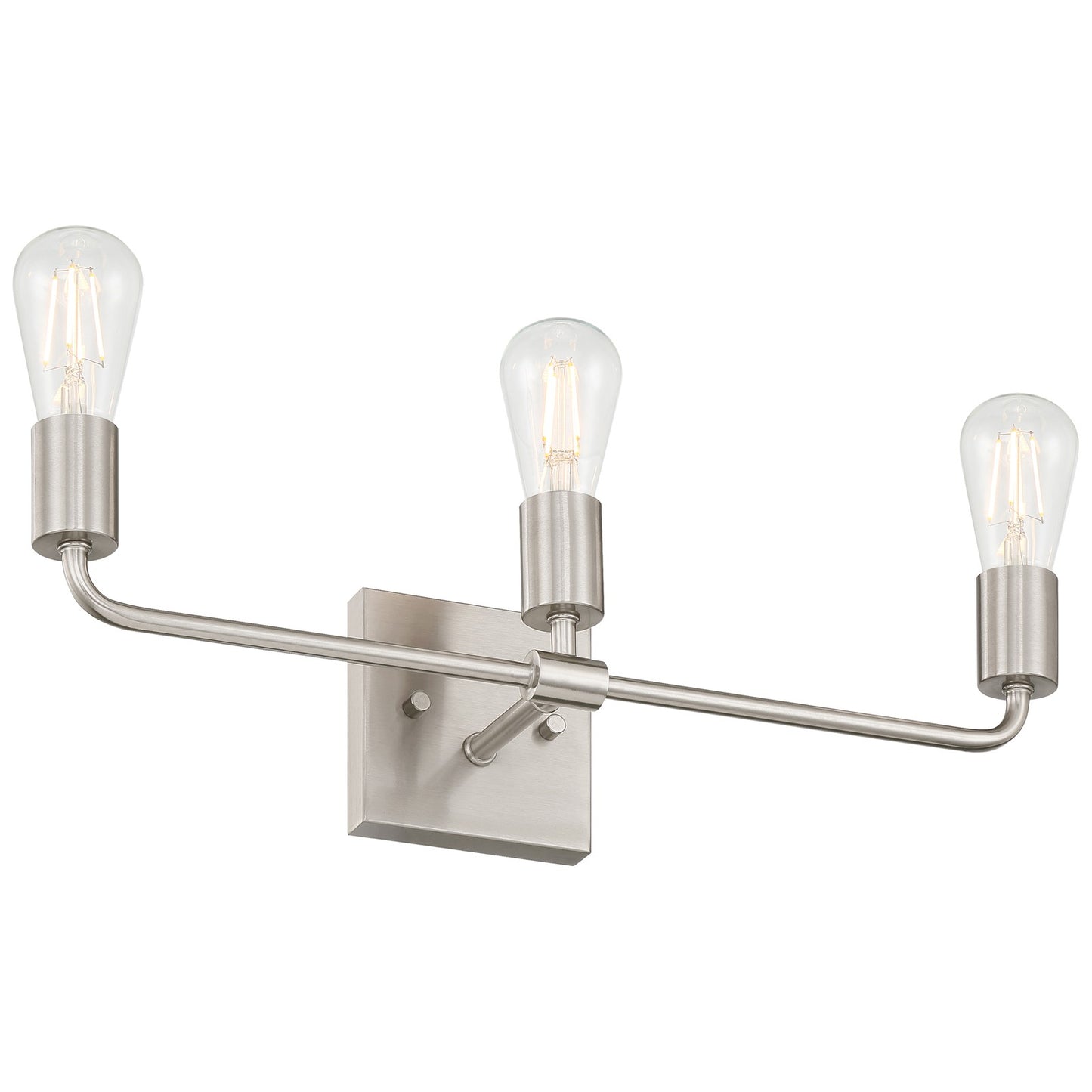 Access Lighting Virgin 3 Light Vanity, Brushed Steel