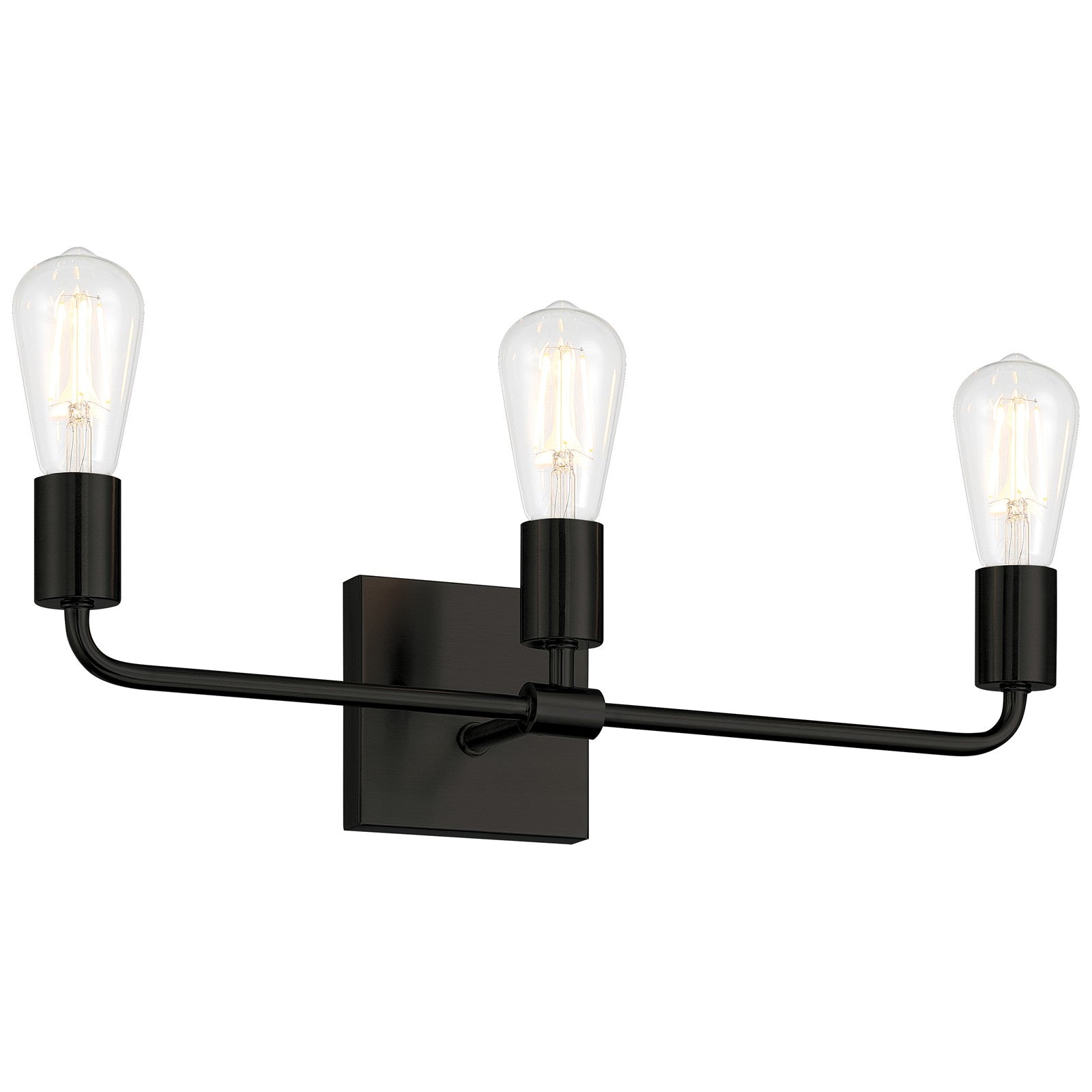 Access Lighting Virgin 3 Light Vanity, Matte Black