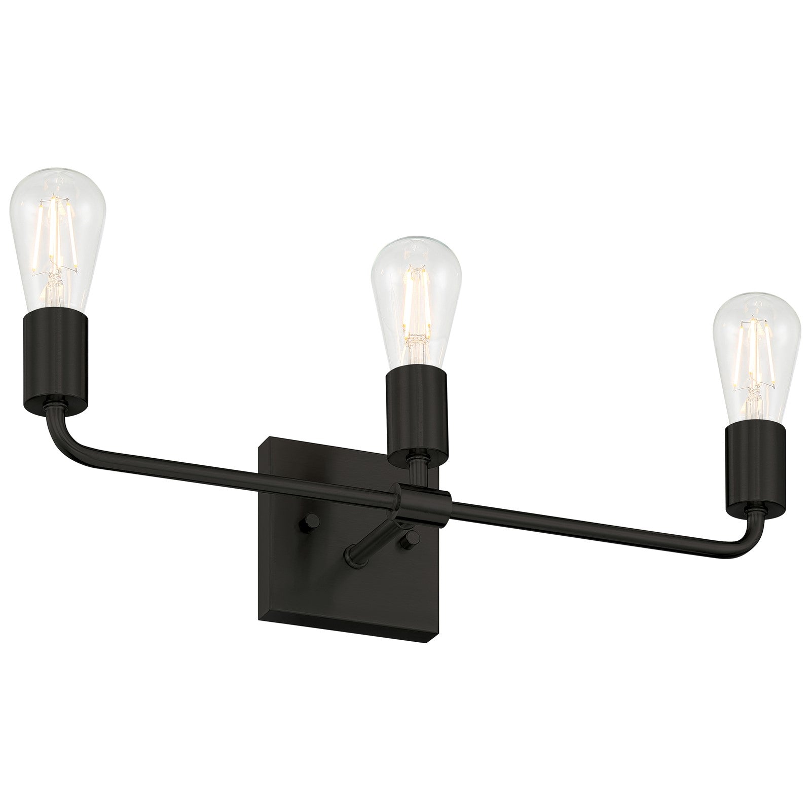 Access Lighting Virgin 3 Light Vanity, Matte Black