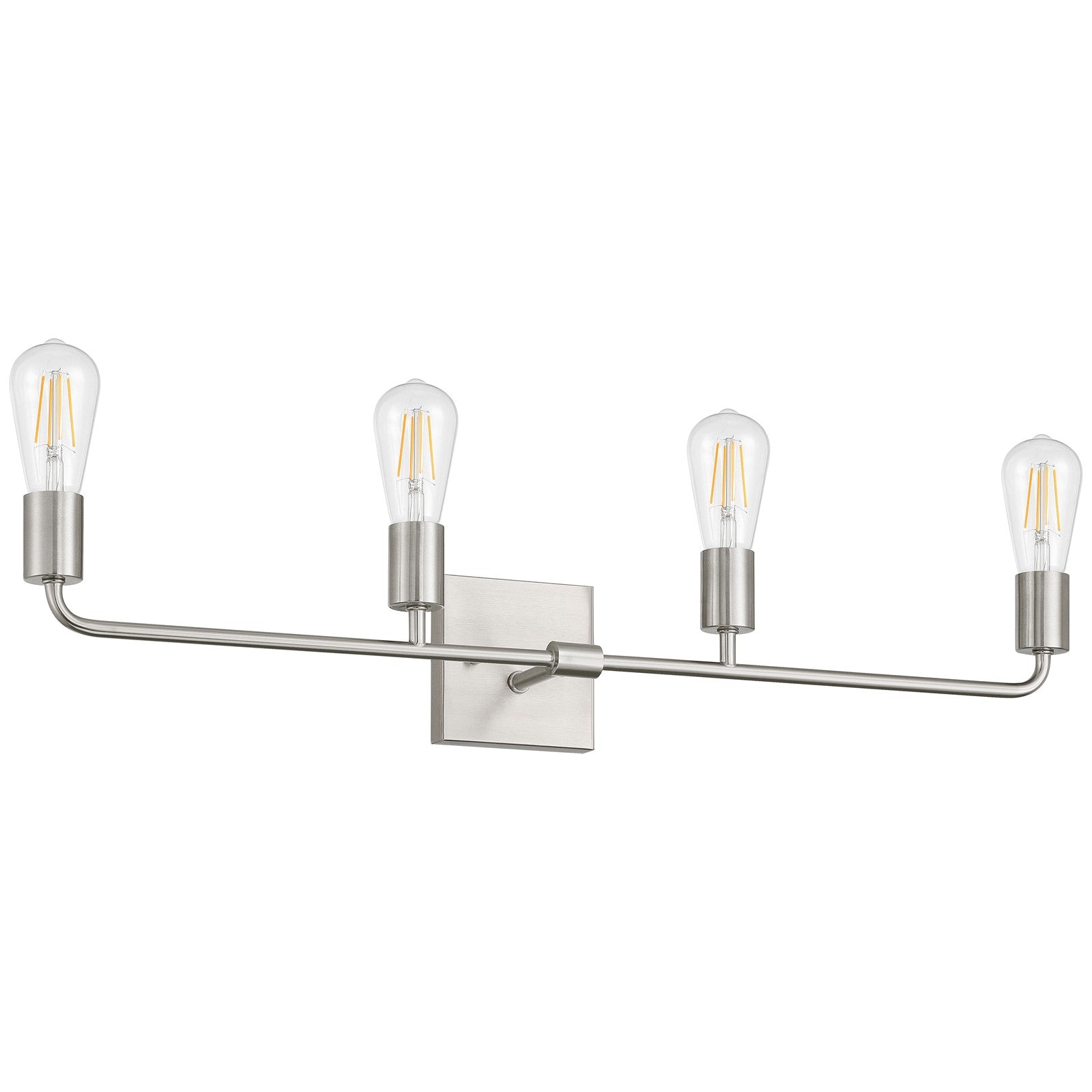 Access Lighting Virgin 4 Light Vanity, Brushed Steel