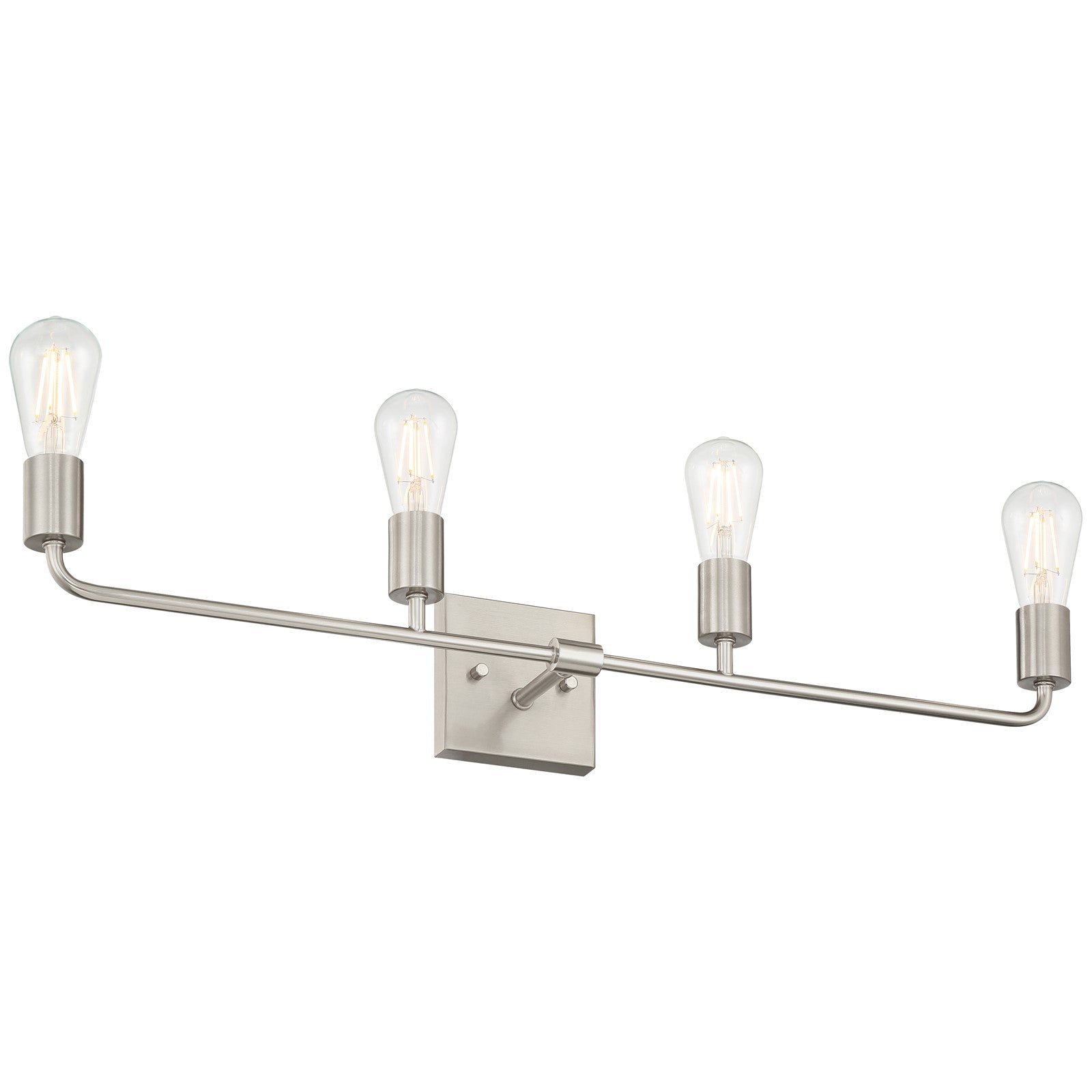 Access Lighting Virgin 4 Light Vanity, Brushed Steel