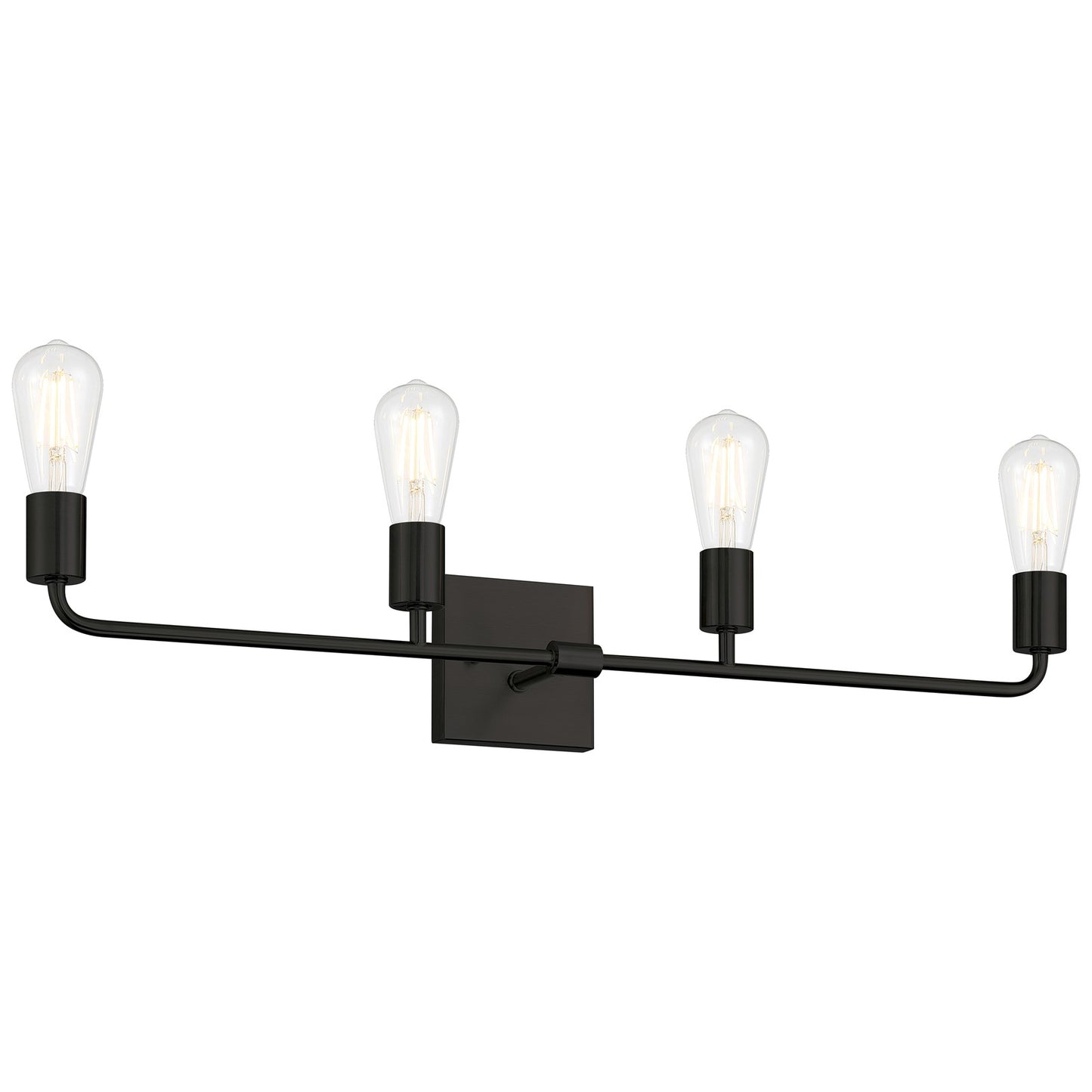 Access Lighting Virgin 4 Light Vanity, Matte Black