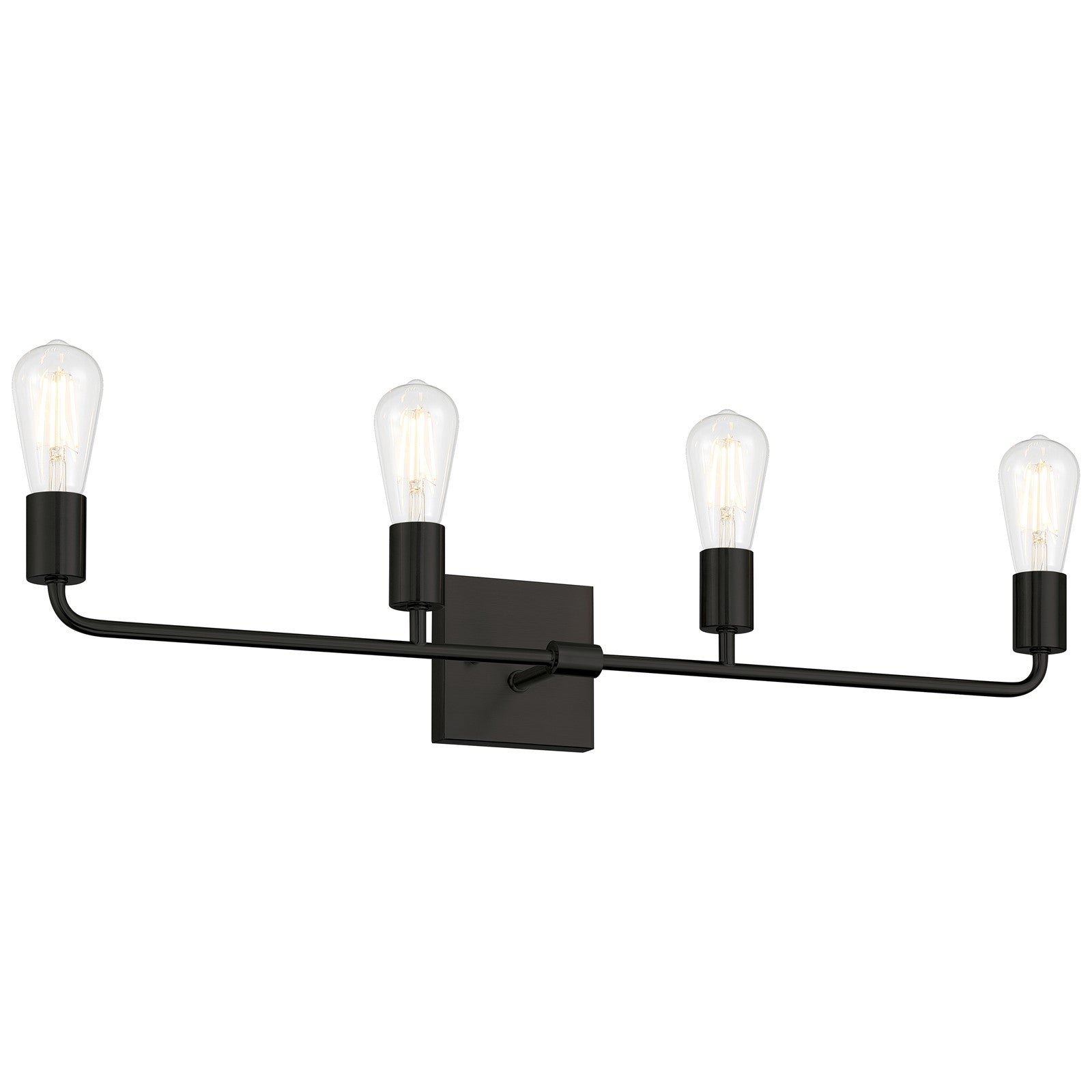Access Lighting Virgin 4 Light Vanity, Matte Black
