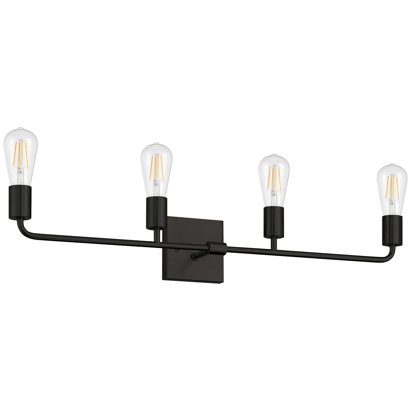 Access Lighting Virgin 4 Light Vanity, Matte Black