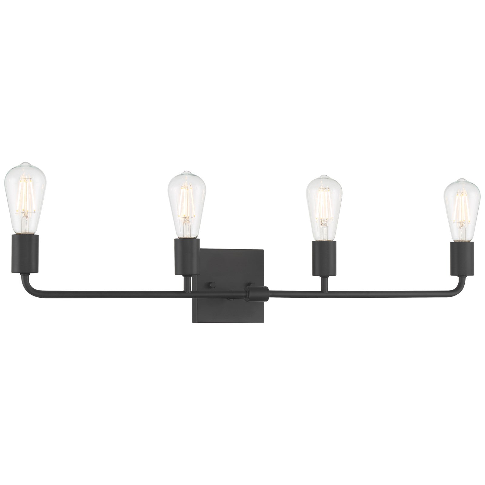 Access Lighting Virgin 4 Light Vanity, Matte Black