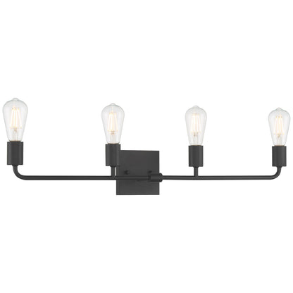 Access Lighting Virgin 4 Light Vanity, Matte Black