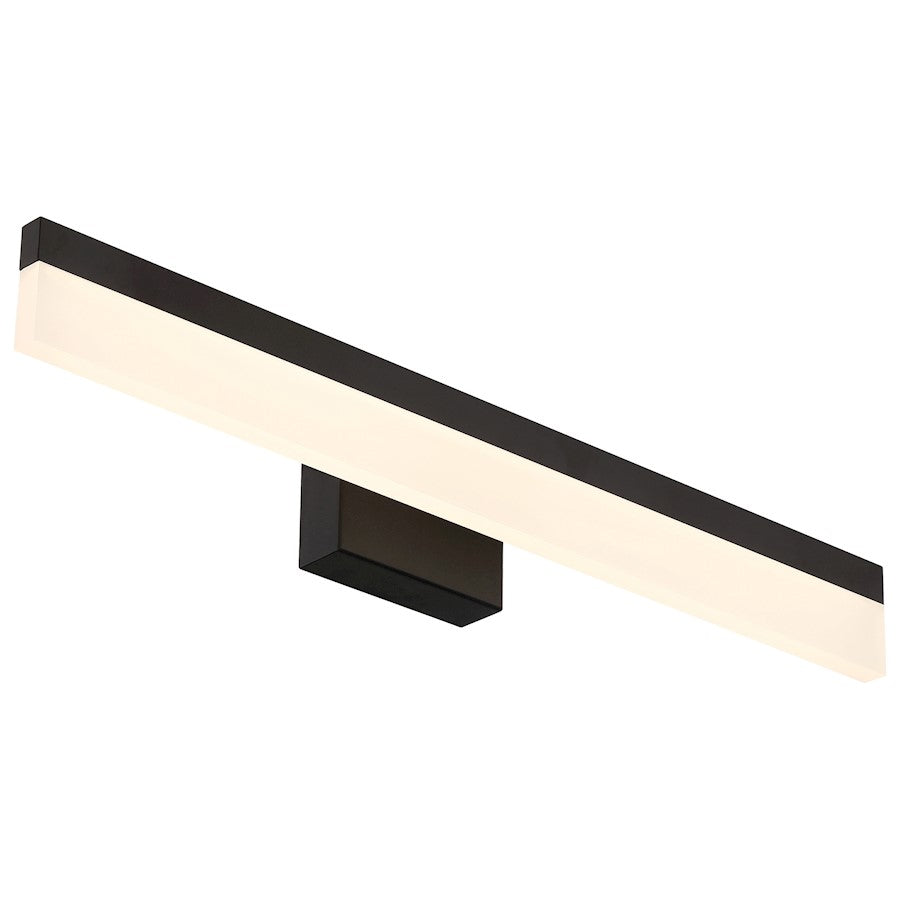 36" LED Bathroom Vanity Light, Matte Black