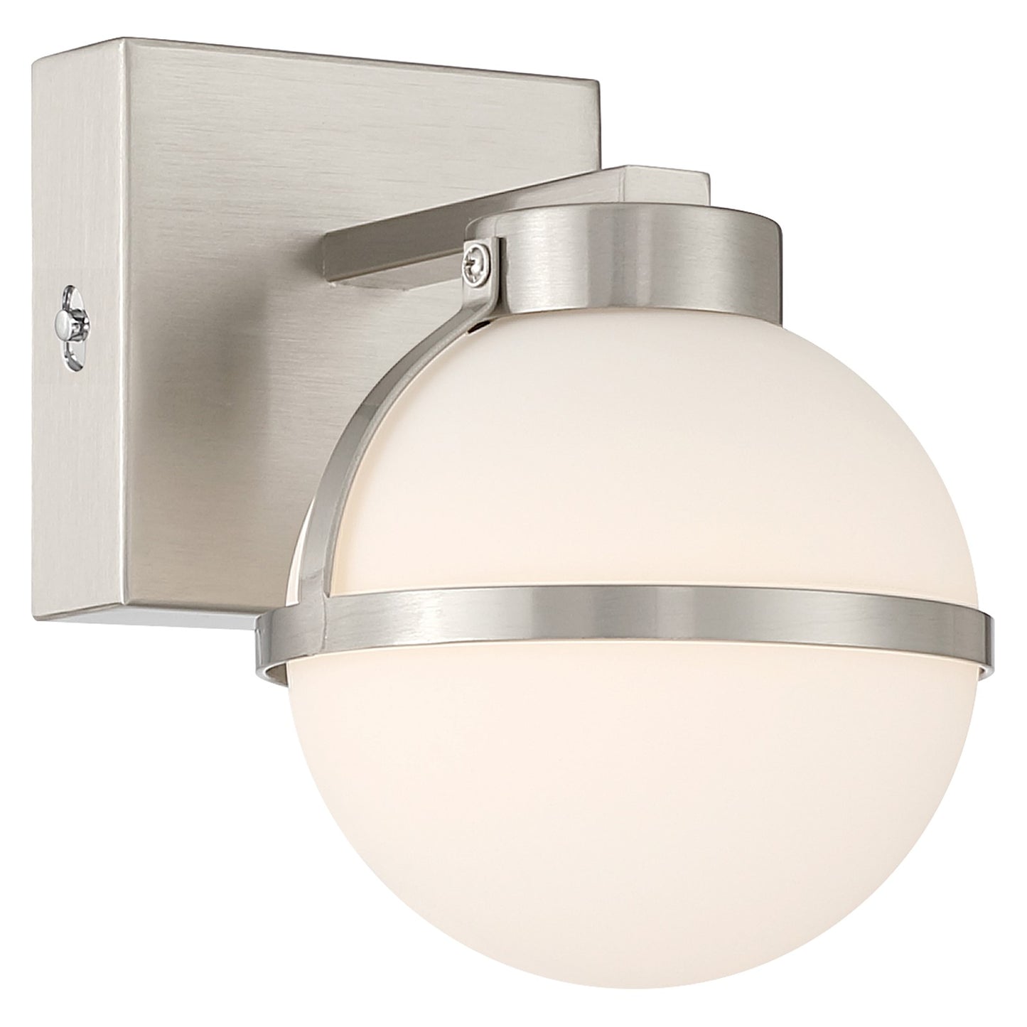 Access Emma 5CCT LED Wall Sconce, Brushed Steel/Opal