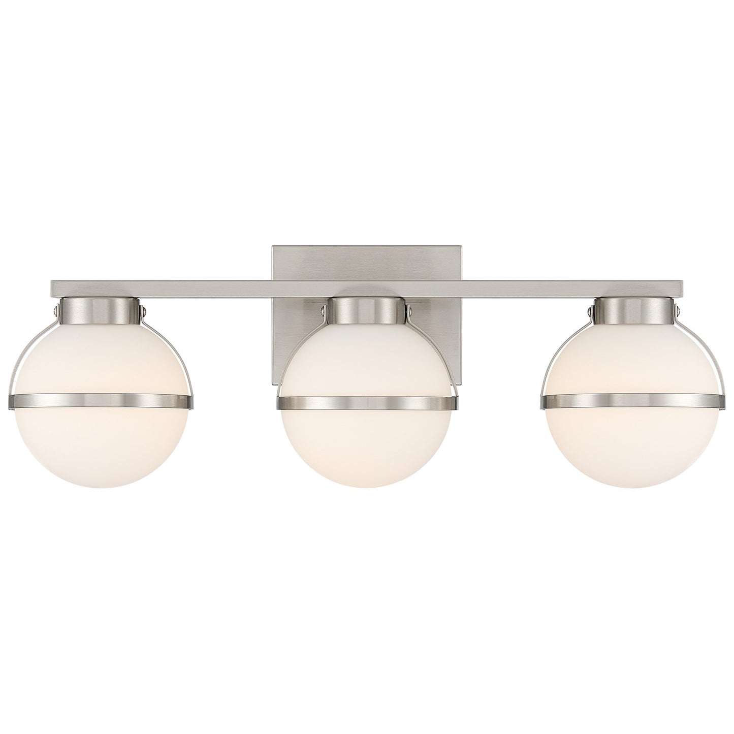 Access Lighting Emma 5CCT LED Vanity, Brushed Steel/Opal