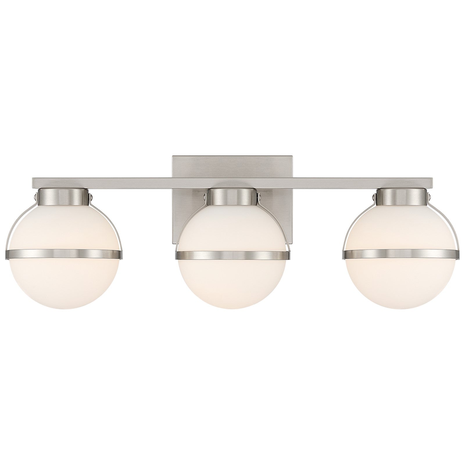 Access Lighting Emma 5CCT LED Vanity, Brushed Steel/Opal