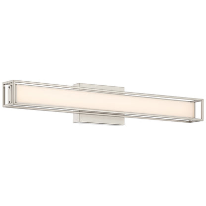 Access Justine 3CCT LED Vanity, Brushed Steel/Acrylic Lens