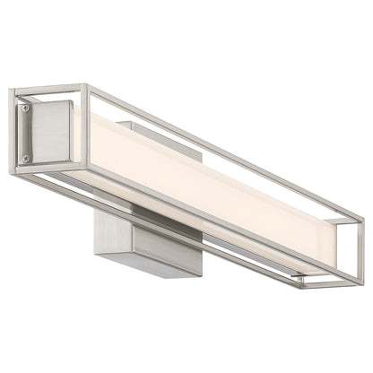 Access Justine 3CCT LED Vanity, Brushed Steel/Acrylic Lens