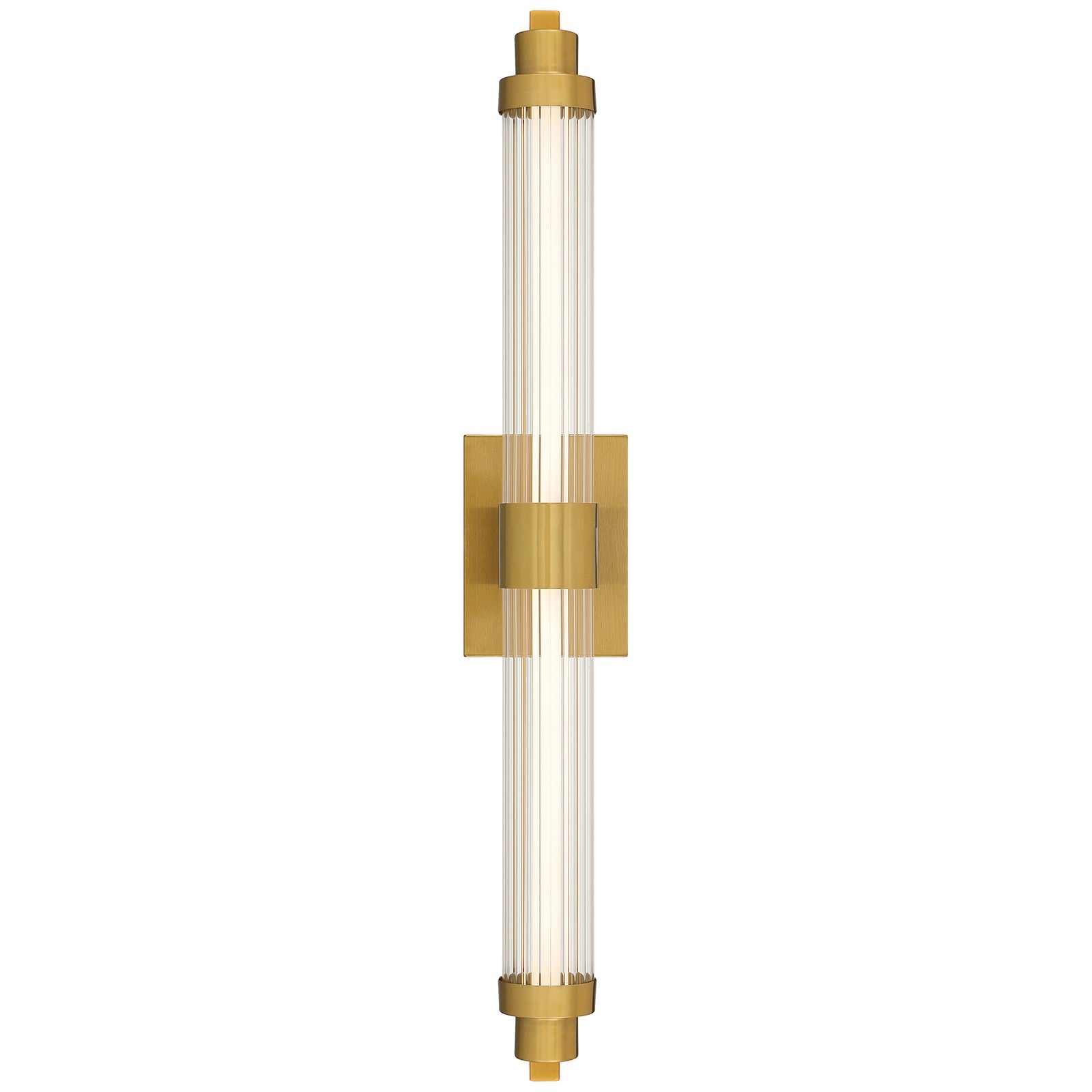 Access Julia 3CCT LED Vanity, Antique Brass/Clr Frosted