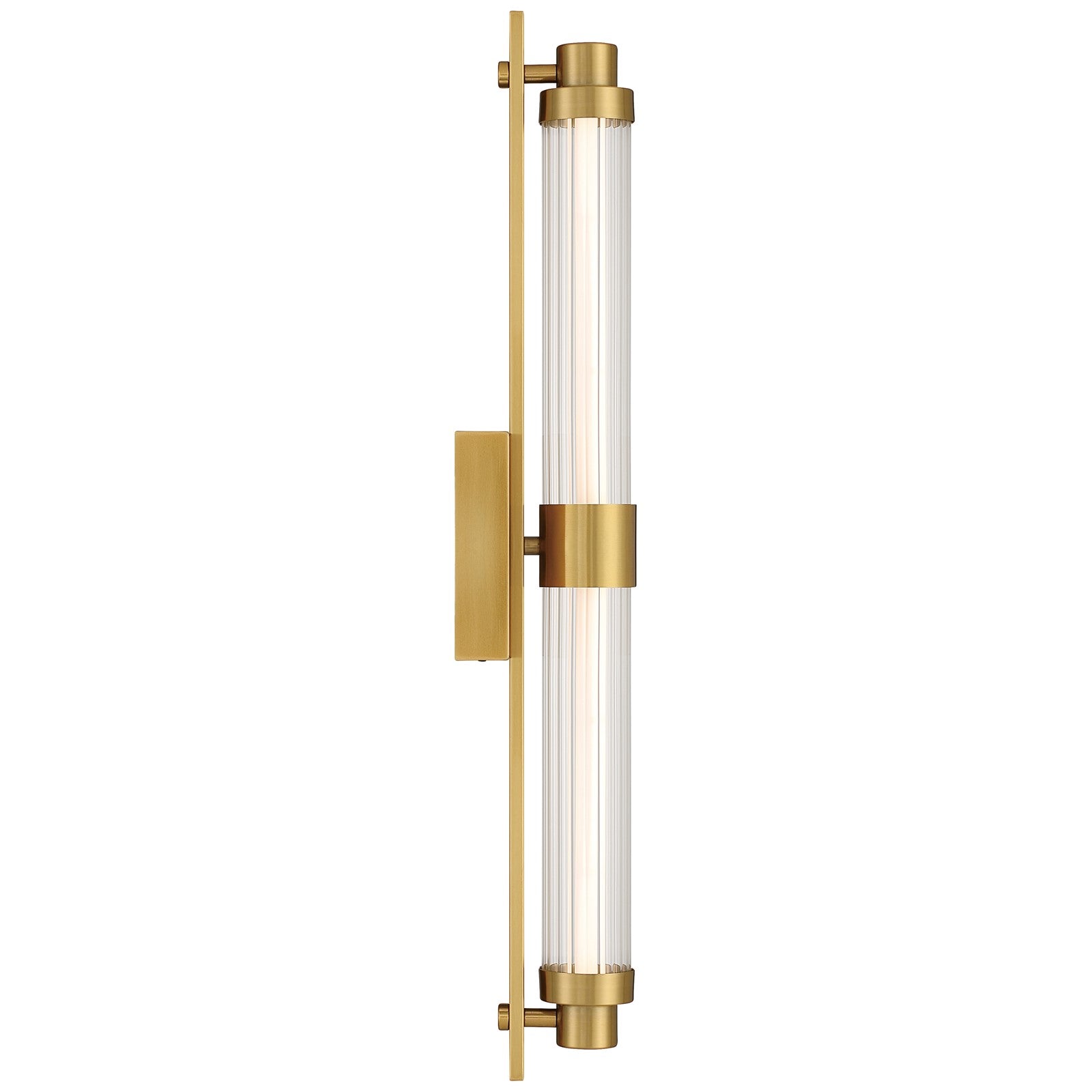 Access Julia 3CCT LED Vanity, Antique Brass/Clr Frosted