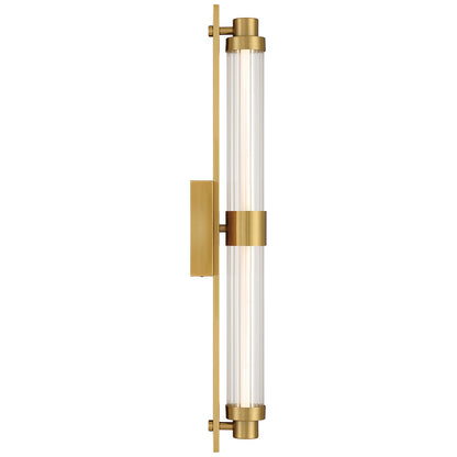 Access Julia 3CCT LED Vanity, Antique Brass/Clr Frosted