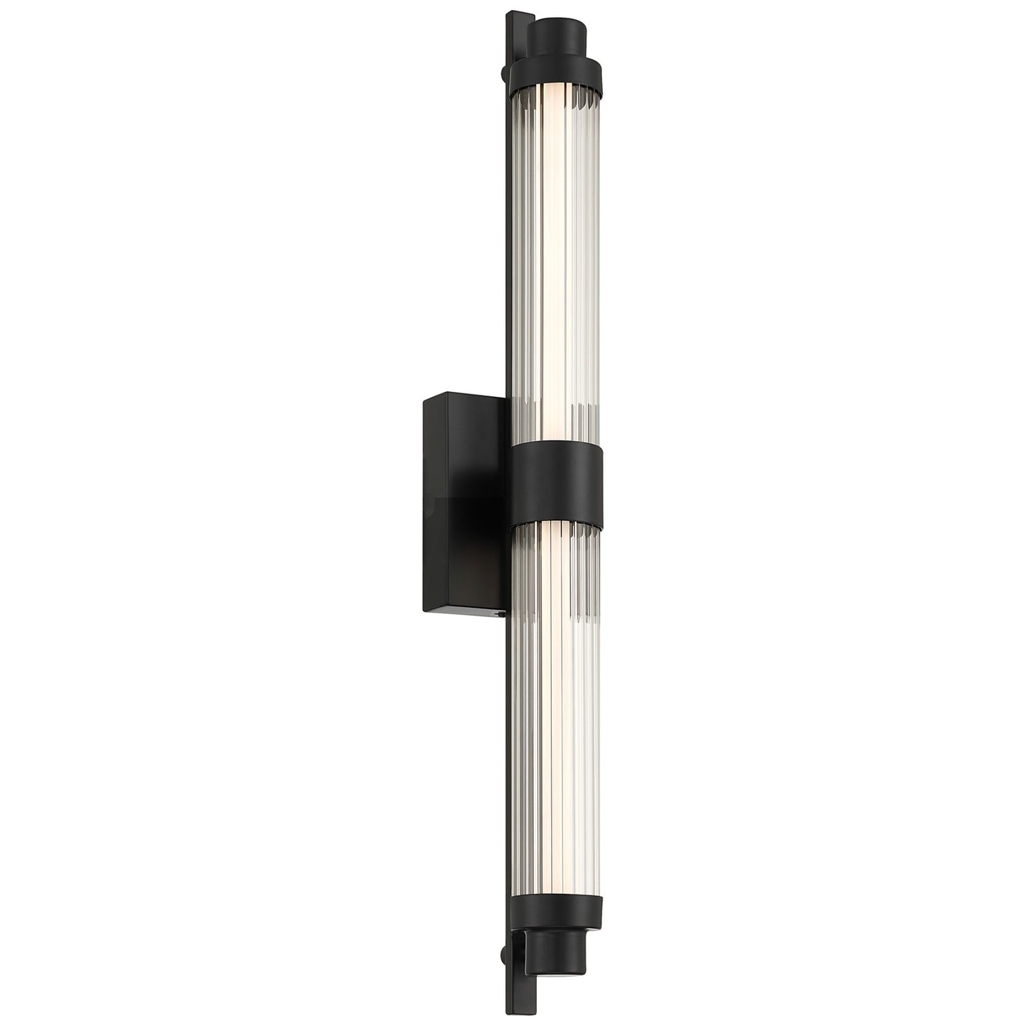 Access Lighting Julia 3CCT LED Vanity, Black/Clear Frosted