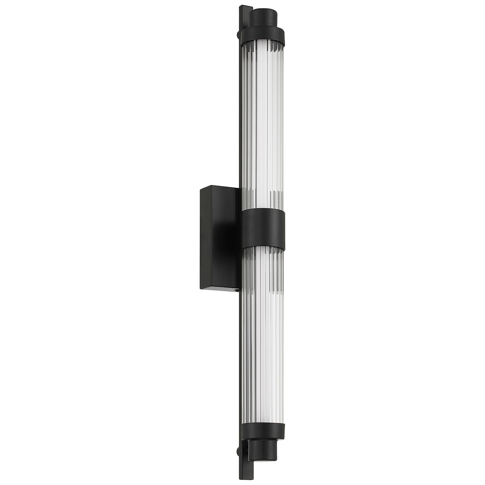 Access Lighting Julia 3CCT LED Vanity, Black/Clear Frosted