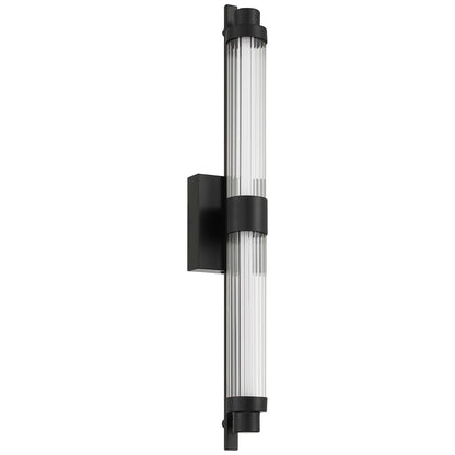 Access Lighting Julia 3CCT LED Vanity, Black/Clear Frosted