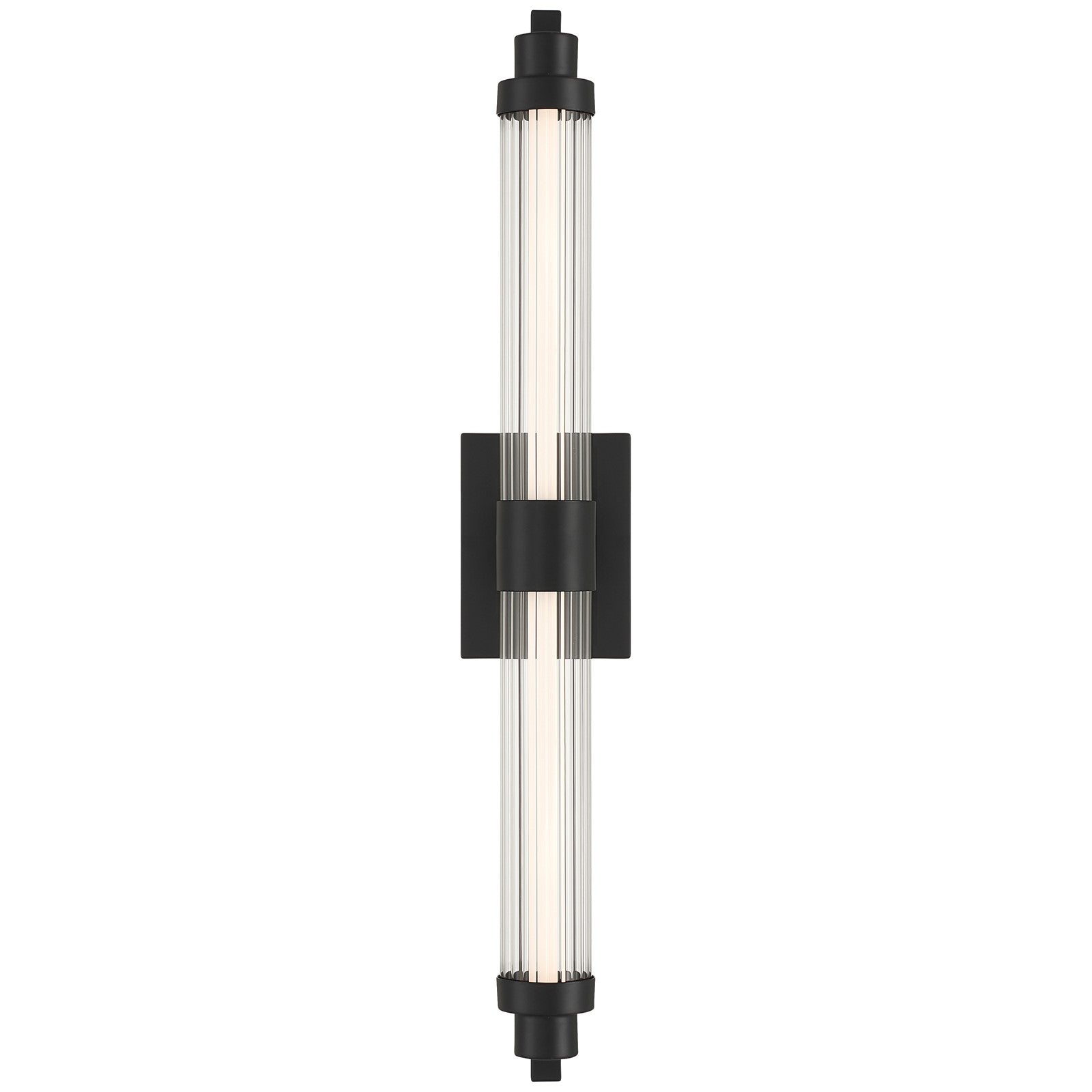 Access Lighting Julia 3CCT LED Vanity, Black/Clear Frosted