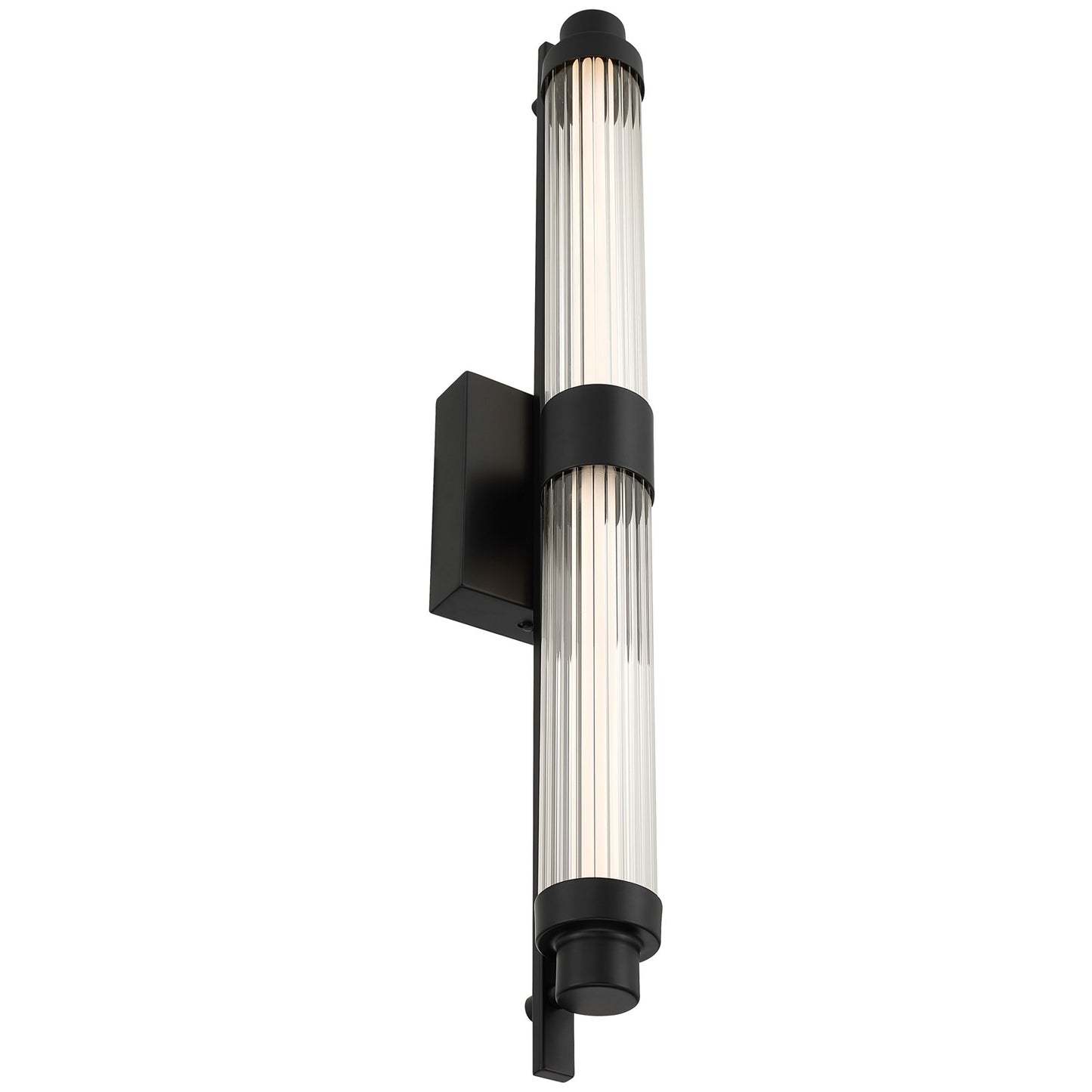 Access Lighting Julia 3CCT LED Vanity, Black/Clear Frosted