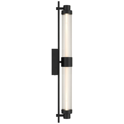 Access Lighting Julia 3CCT LED Vanity, Black/Clear Frosted
