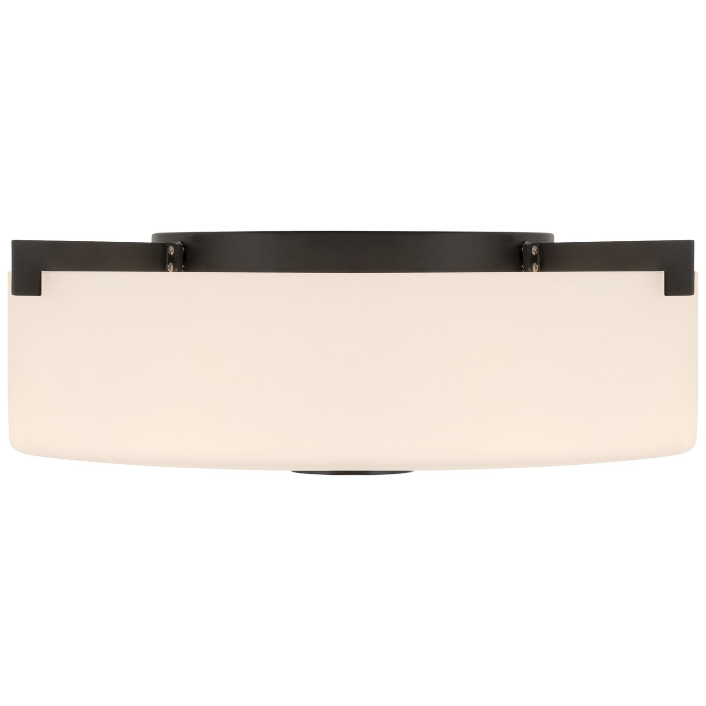 Access Lighting Rachel 2 Light Flush Mount, Matte Black/Opal