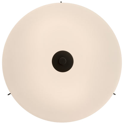 Access Lighting Rachel 2 Light Flush Mount, Matte Black/Opal