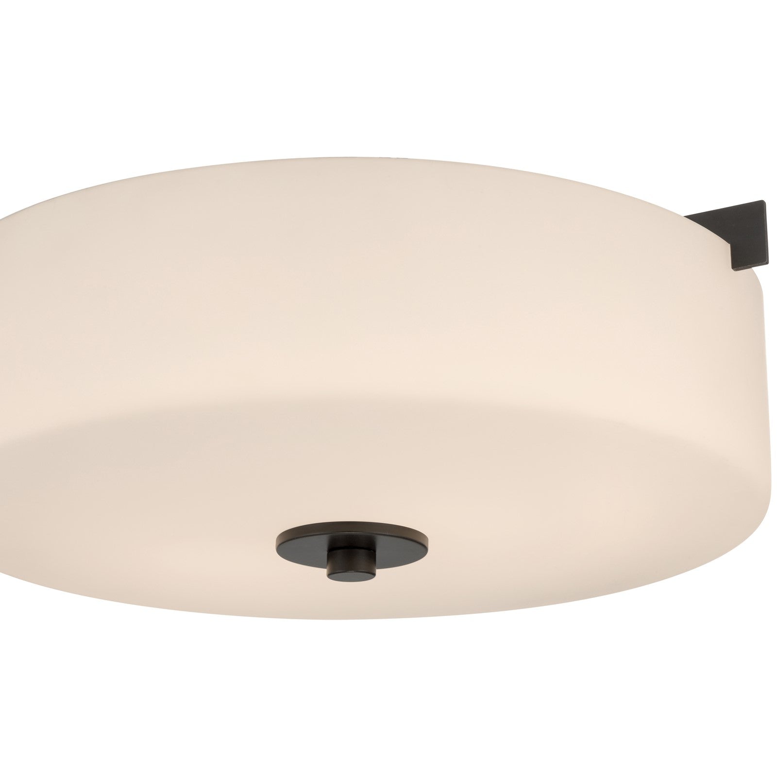 Access Lighting Rachel 2 Light Flush Mount, Matte Black/Opal