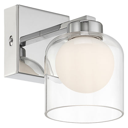 Access Chloe 3CCT LED Wall Sconce, Chrome/Clr Opal