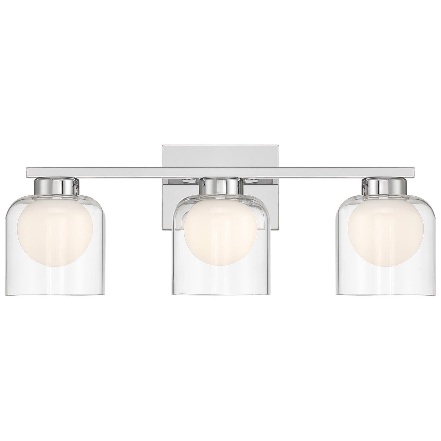Access Lighting Chloe 3CCCT LED Vanity, Chrome/Clear Opal