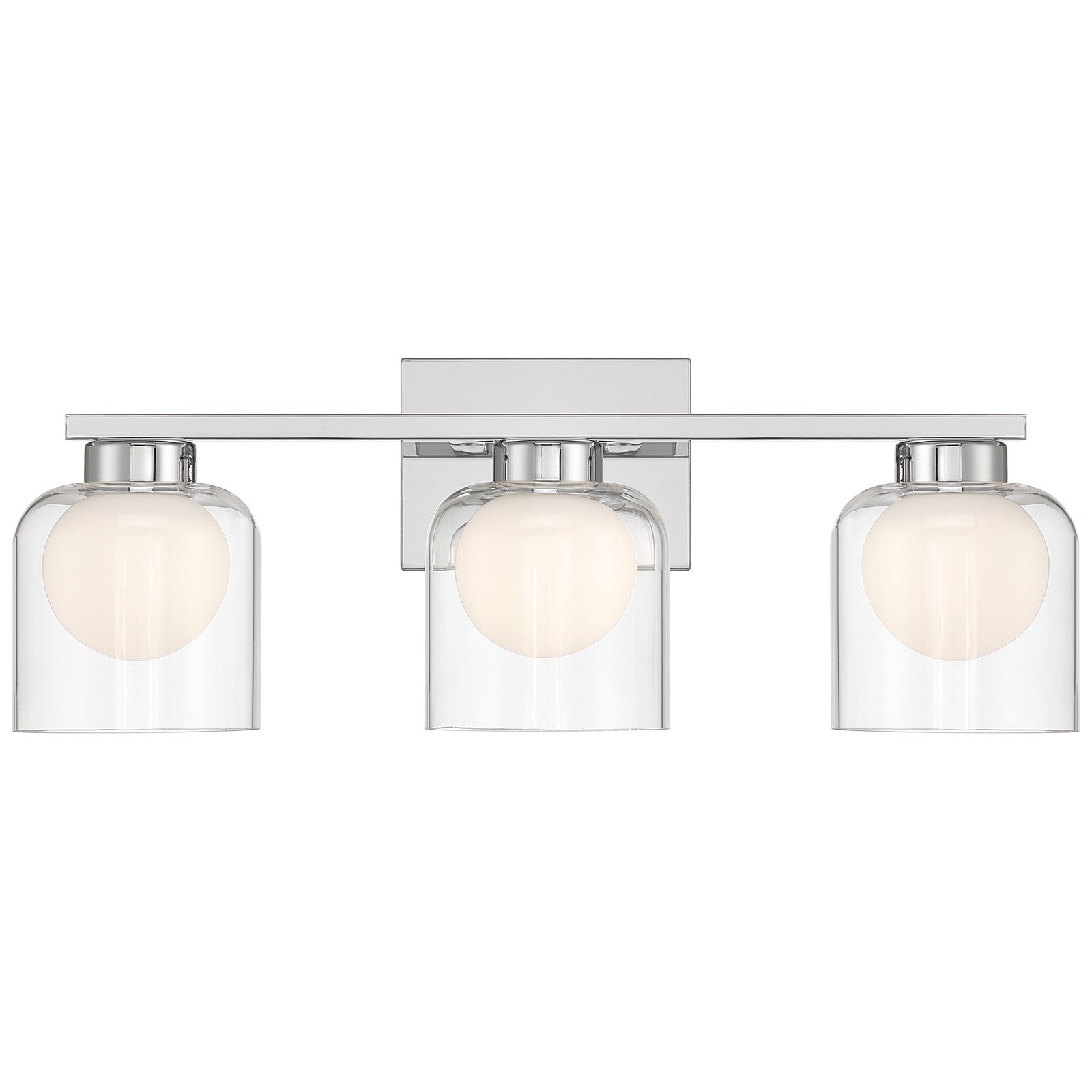 Access Lighting Chloe 3CCCT LED Vanity, Chrome/Clear Opal