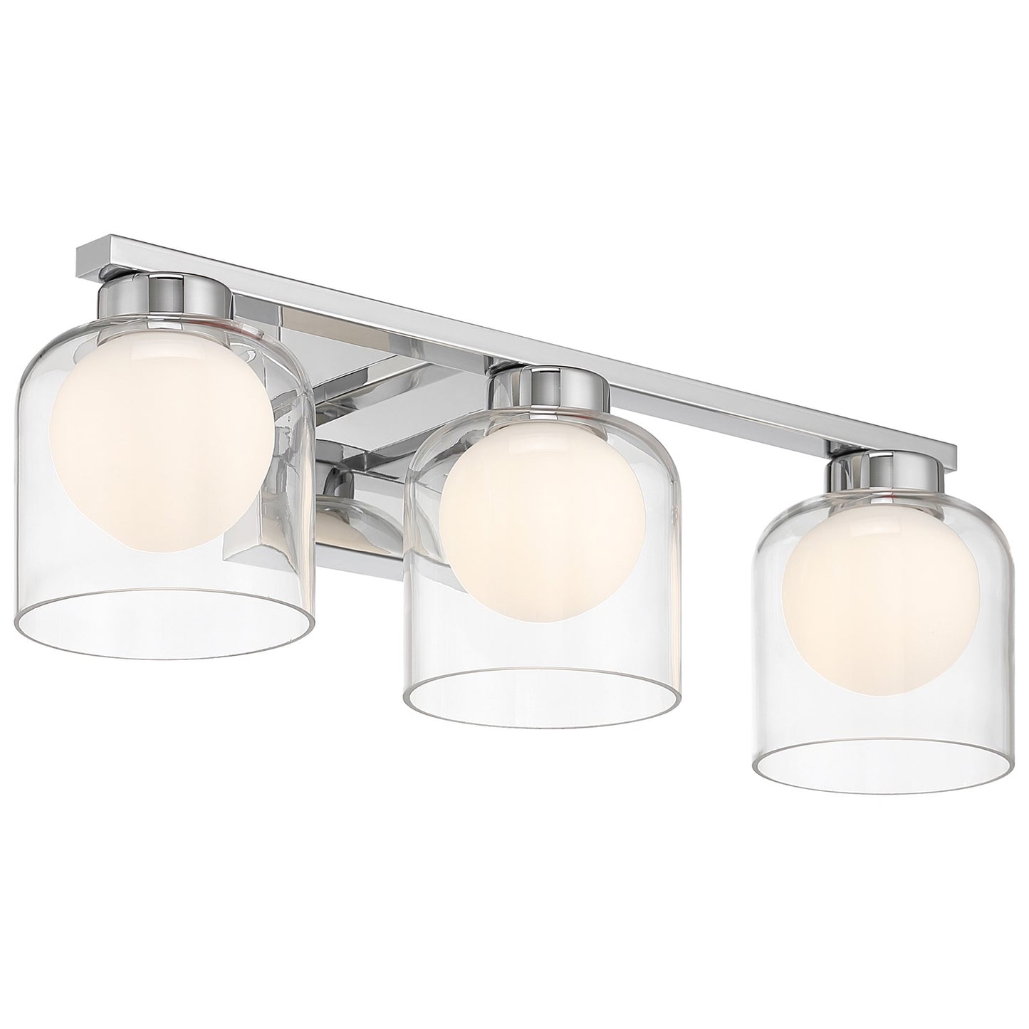 Access Lighting Chloe 3CCCT LED Vanity, Chrome/Clear Opal
