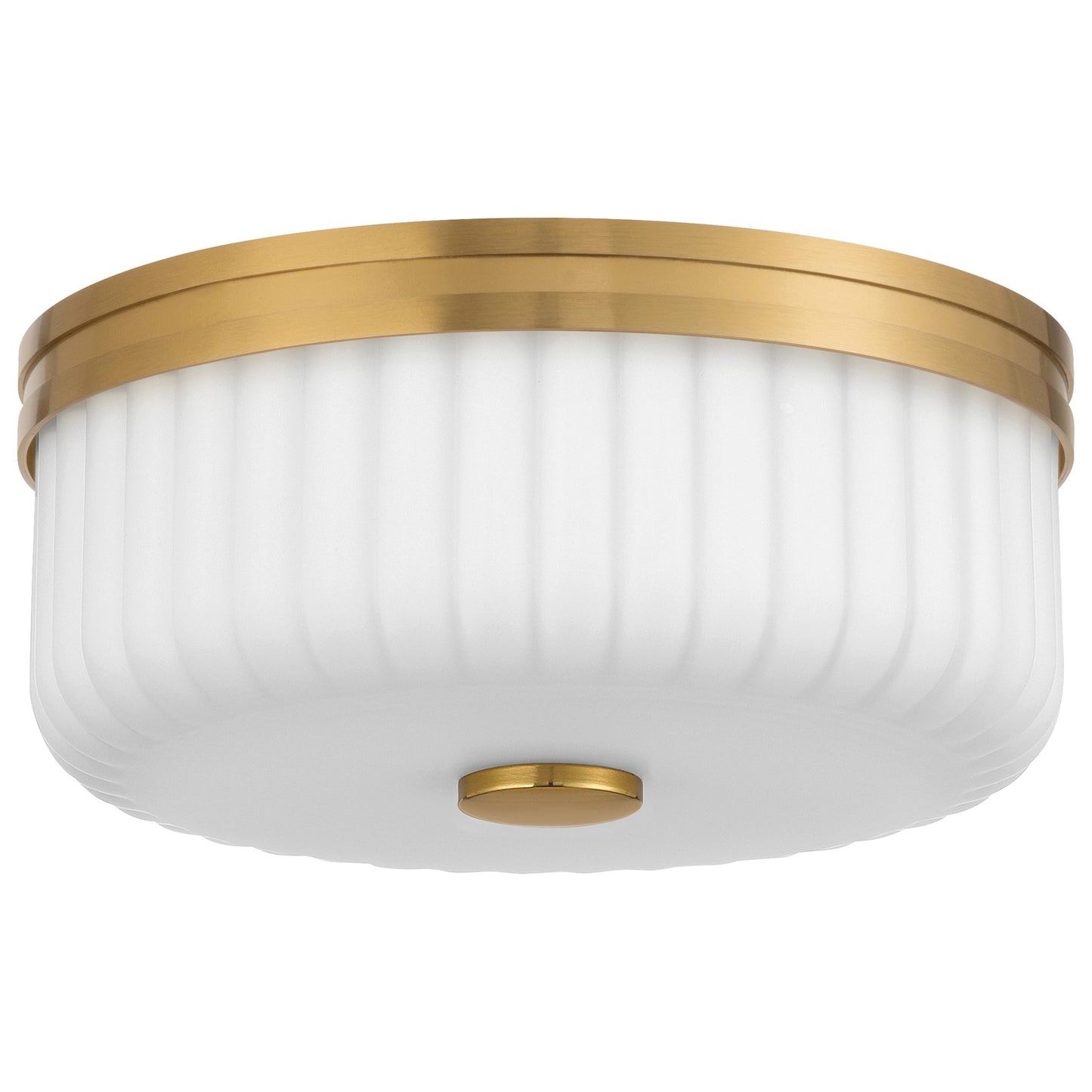 Access Daniella 3CCT LED Flush Mt, Antique Brass/Opal