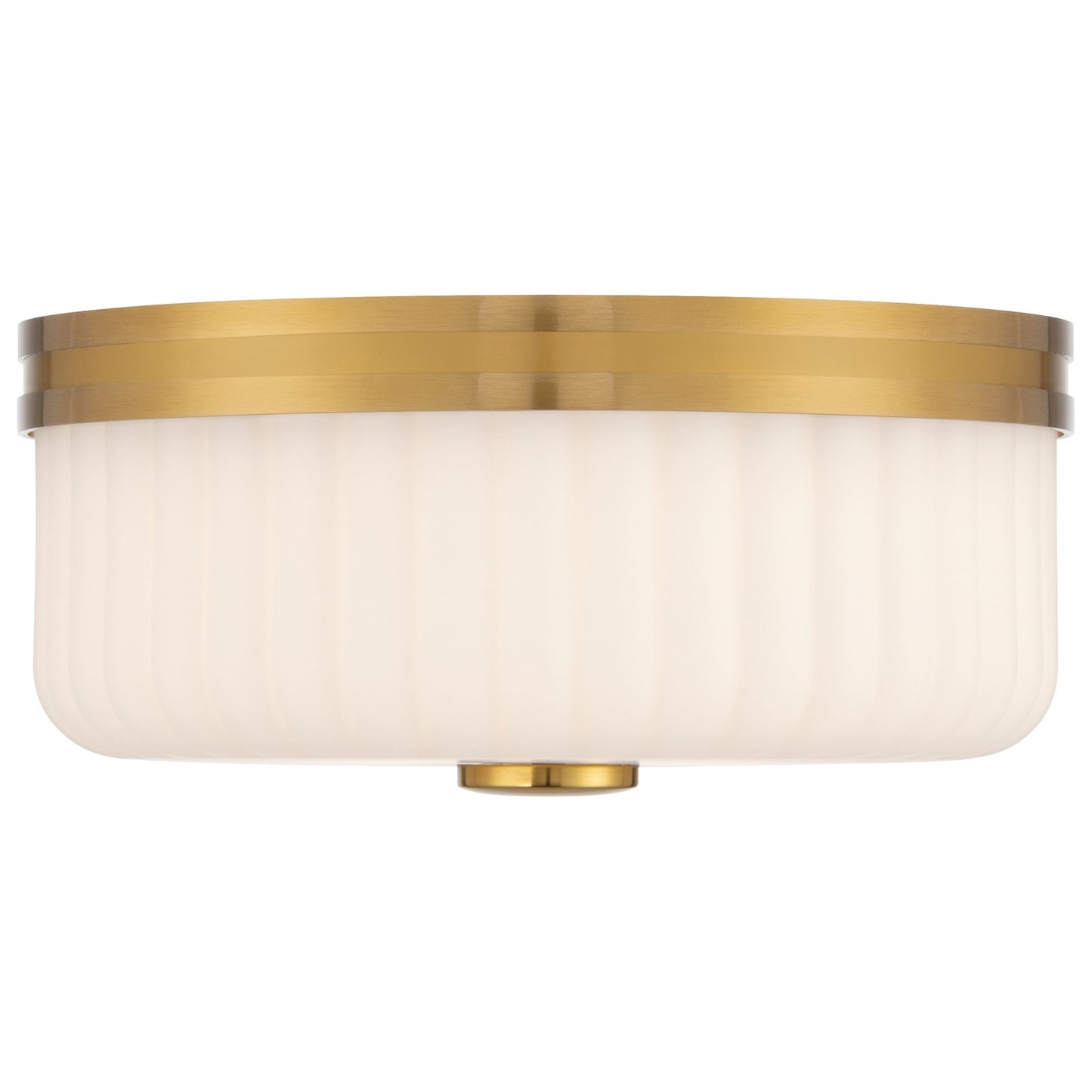 Access Daniella 3CCT LED Flush Mt, Antique Brass/Opal