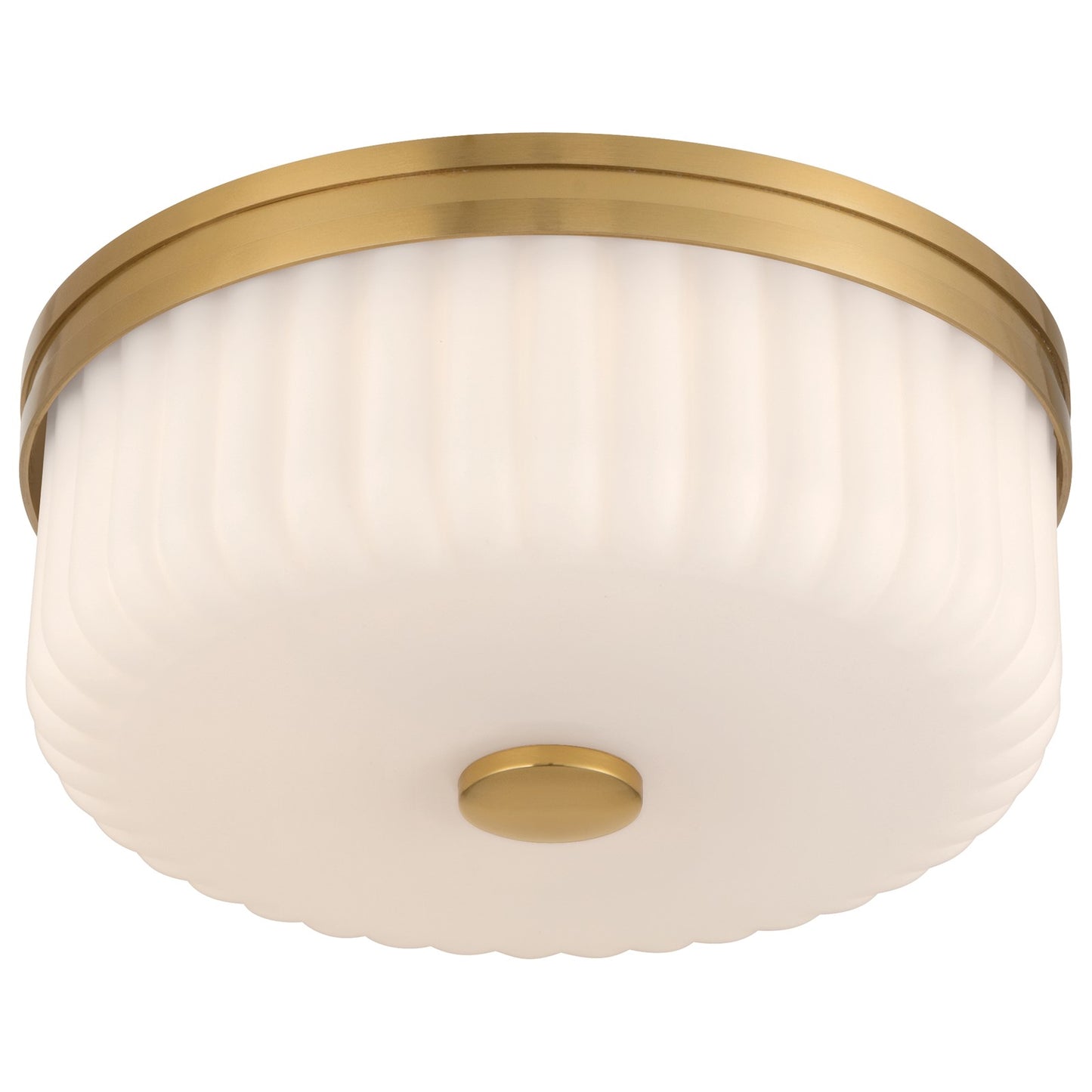 Access Daniella 3CCT LED Flush Mt, Antique Brass/Opal