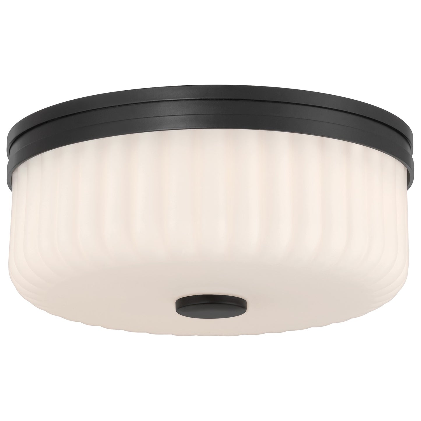 Access Daniella 3CCT LED Flush Mt, Matte Black/Opal