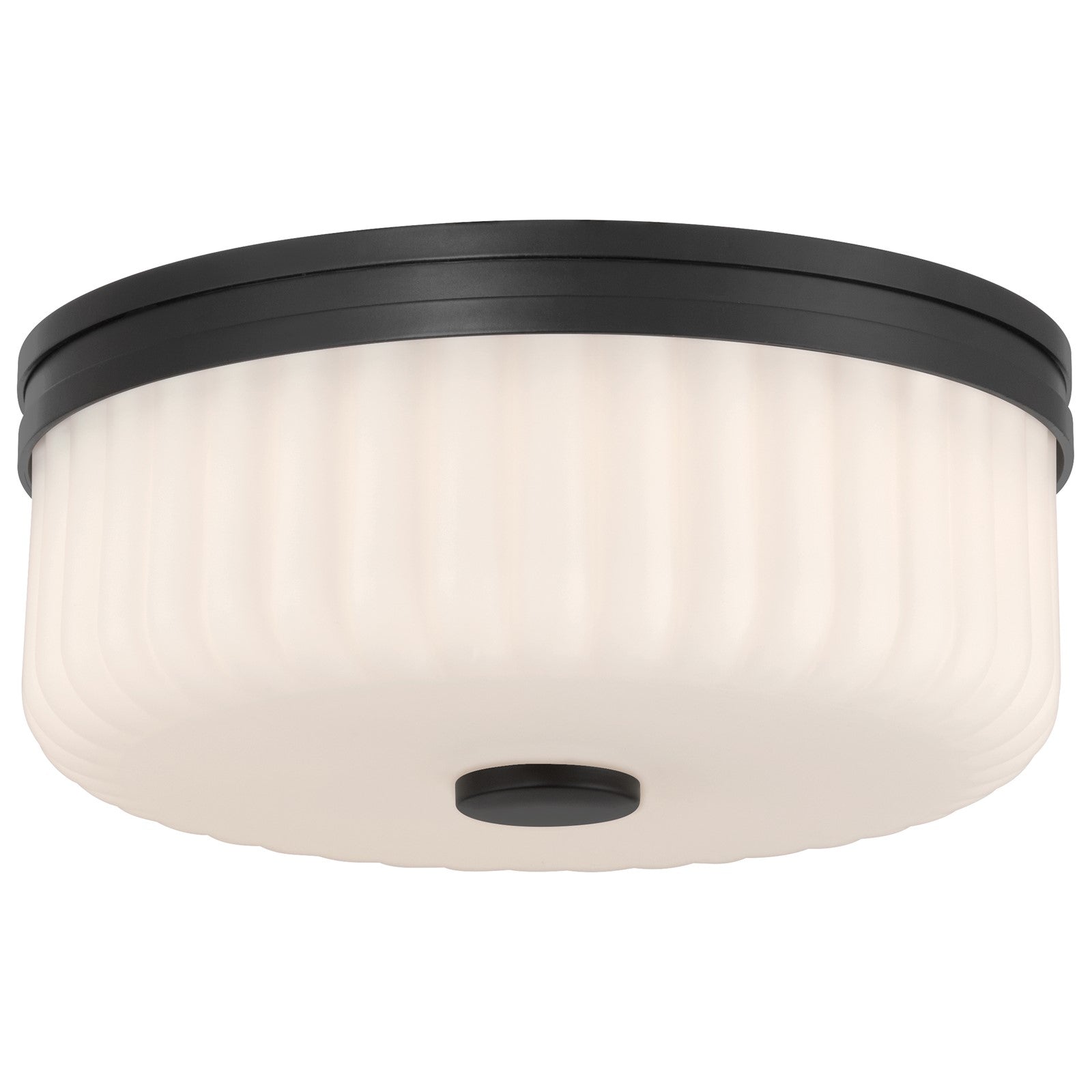 Access Daniella 3CCT LED Flush Mt, Matte Black/Opal