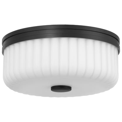 Access Daniella 3CCT LED Flush Mt, Matte Black/Opal