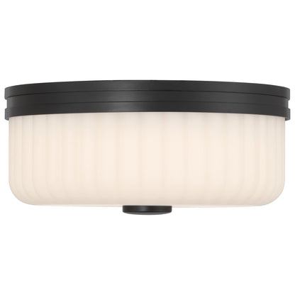 Access Daniella 3CCT LED Flush Mt, Matte Black/Opal