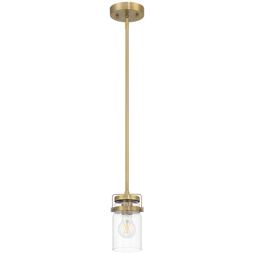 Access Lighting Shelby 1 Light Pendant, Brushed Gold/Clear - 63080-BG-CLR