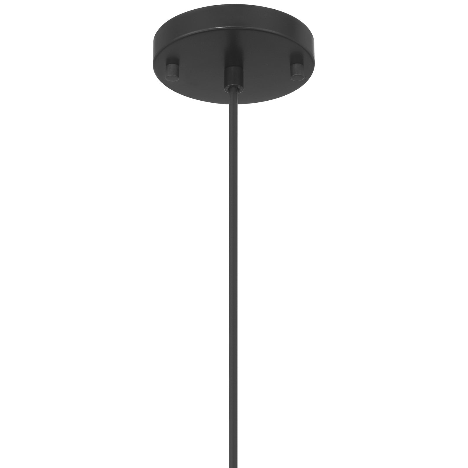 Access Lighting Iris 1 Light Pendant, Matte Black/Opal