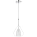 Access Lighting Ray Pendant, Chrome/Clear, Frosted White - 63088-CH-CFR