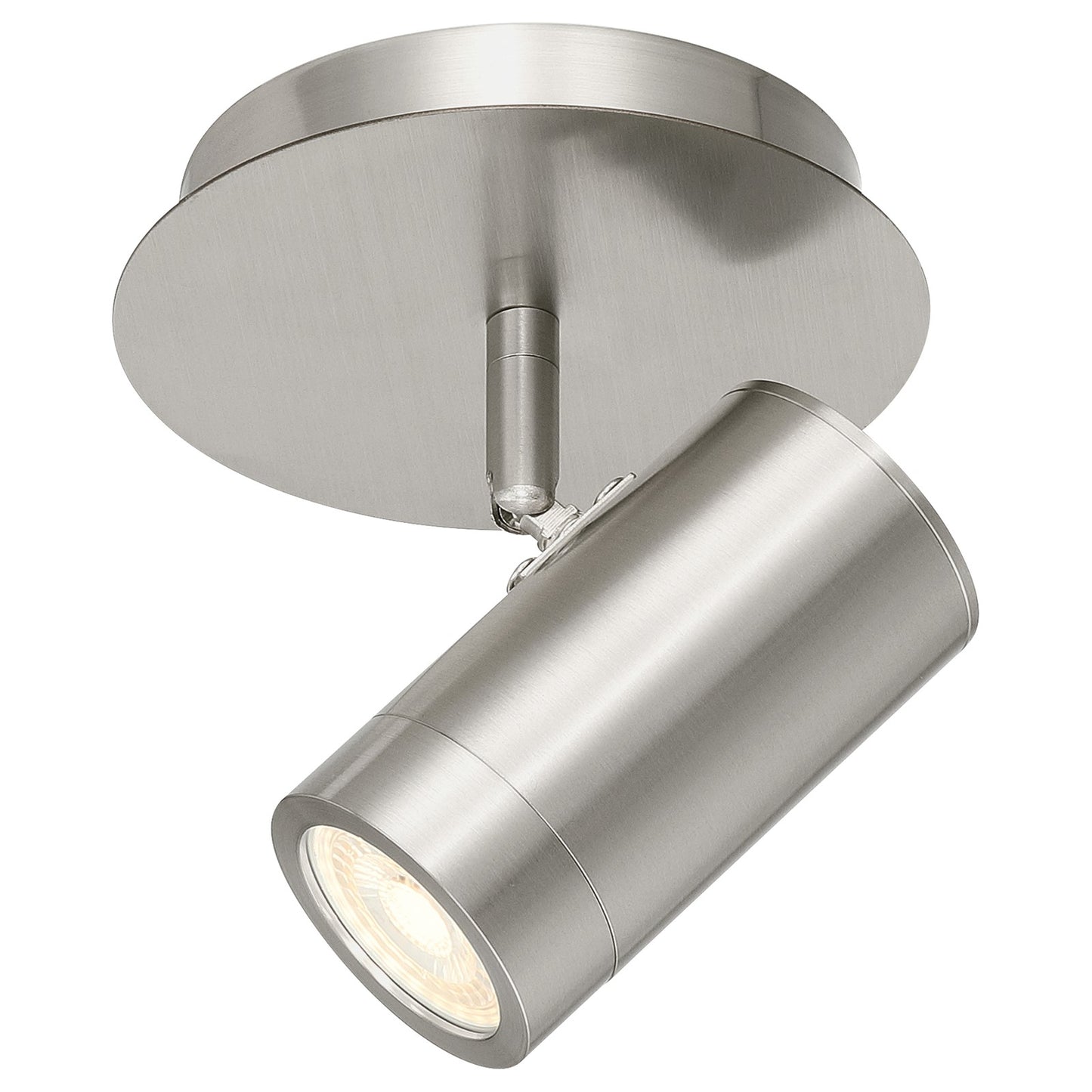 Access Prado 1Lt Adjustable LED Flush Mt, Steel/Steel