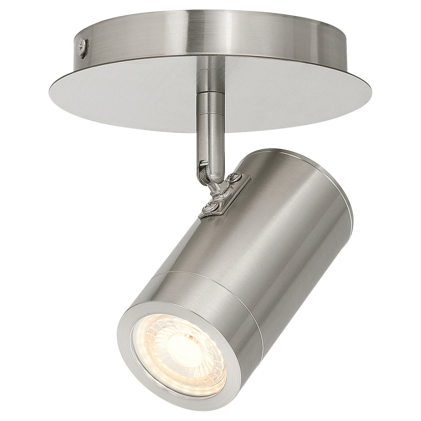 Access Prado 1Lt Adjustable LED Flush Mt, Steel/Steel