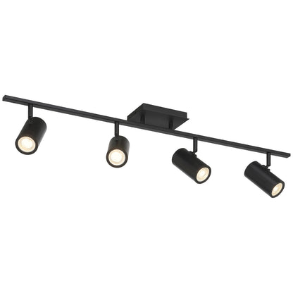 Access Prado 4Lt Adjustable LED Track, Matte Black/Matte Black