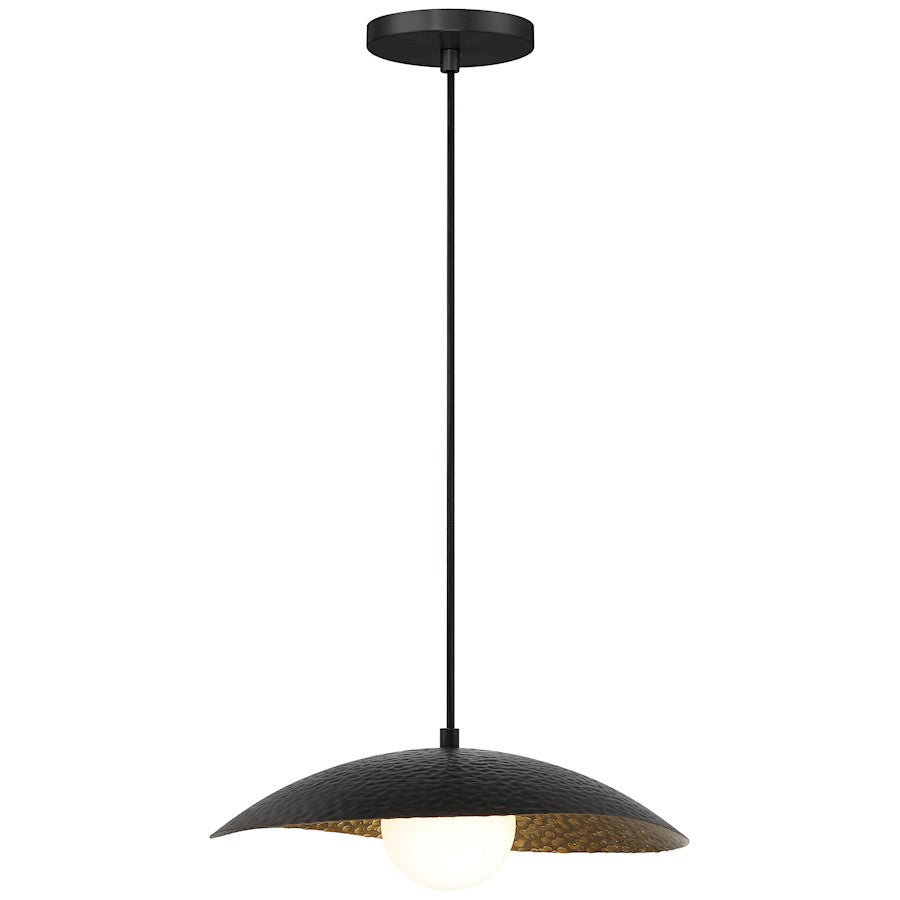 1 Light LED Pendant, Black