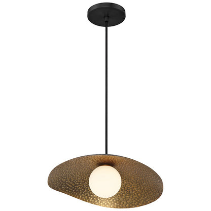 1 Light LED Pendant, Black