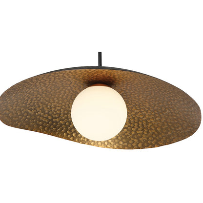 1 Light LED Pendant, Black