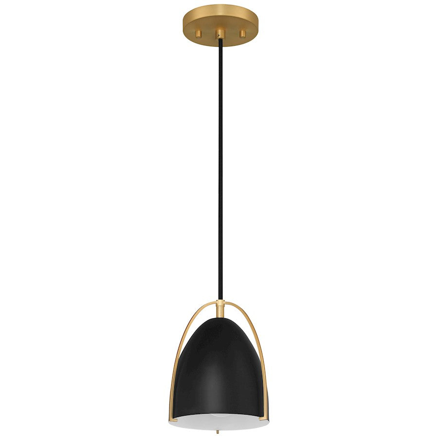 Access Lighting Axel 1 Light Pendant, Matte Black/Matte Black - 63136-MBL